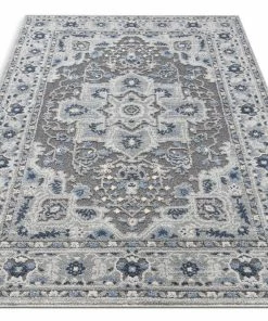 Well Woven Vintage Georgina Grey Modern Medallion Rug 9 Well Woven Vintage Georgina Grey Modern Medallion Rug