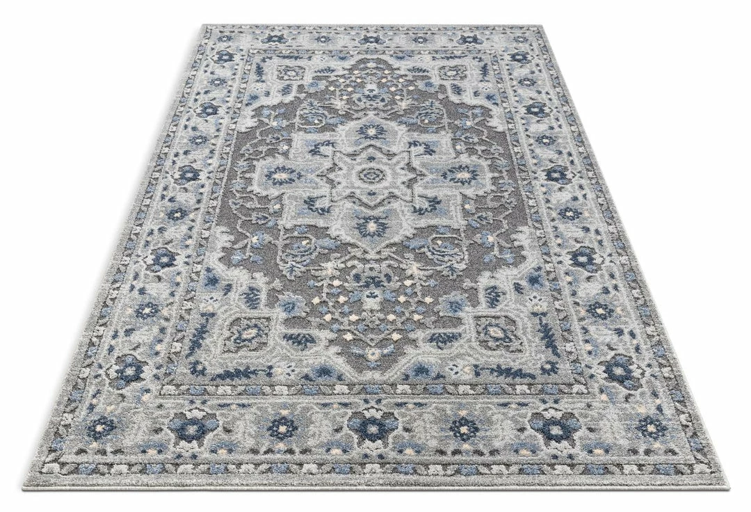 Well Woven Vintage Georgina Grey Modern Medallion Rug 5 Well Woven Vintage Georgina Grey Modern Medallion Rug