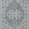 Well Woven Vintage Georgina Grey Modern Medallion Rug