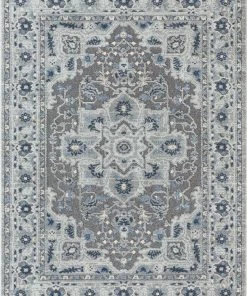 Well Woven Vintage Georgina Grey Modern Medallion Rug