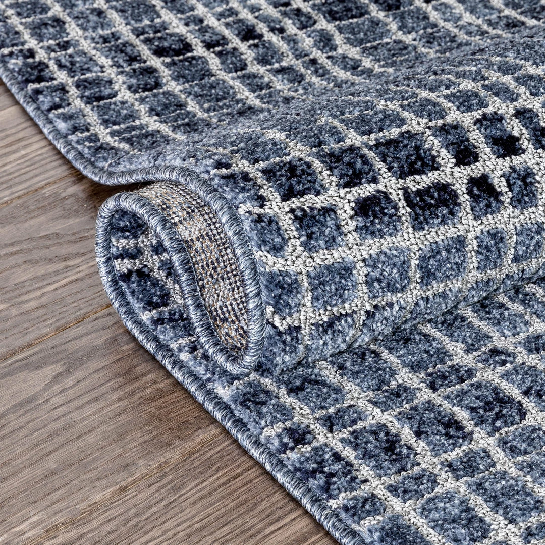 Well Woven Aoife Blue Modern Geometric Rug Vintage 4 Well Woven Aoife Blue Modern Geometric Rug Vintage