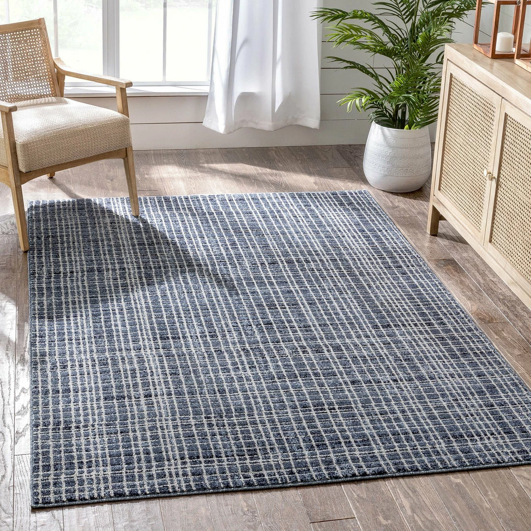 Well Woven Aoife Blue Modern Geometric Rug Vintage 1 Well Woven Aoife Blue Modern Geometric Rug Vintage