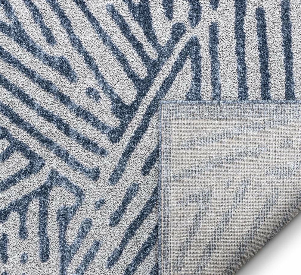 Well Woven Tukker Blue Tribal Modern Geometric Lines Rug Vintage 4 Well Woven Tukker Blue Tribal Modern Geometric Lines Rug Vintage
