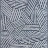 Well Woven Tukker Blue Tribal Modern Geometric Lines Rug Vintage