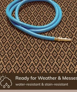 Well Woven Sienna Moroccan Trellis Pattern Natural Indoor Outdoor Rug Global