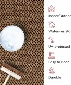 Well Woven Sienna Moroccan Trellis Pattern Natural Indoor Outdoor Rug Global