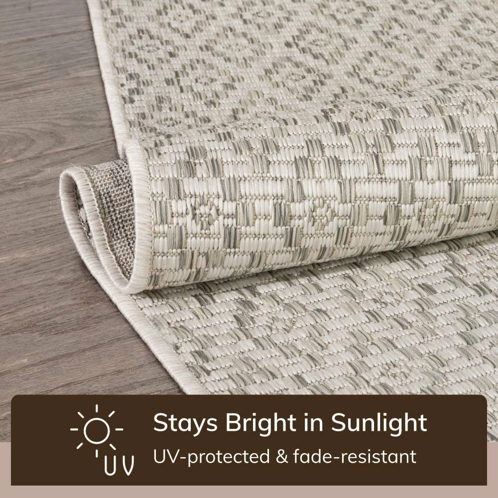 Well Woven Sienna Moroccan Trellis Pattern Grey Indoor Outdoor Rug Global 5 Well Woven Sienna Moroccan Trellis Pattern Grey Indoor Outdoor Rug Global