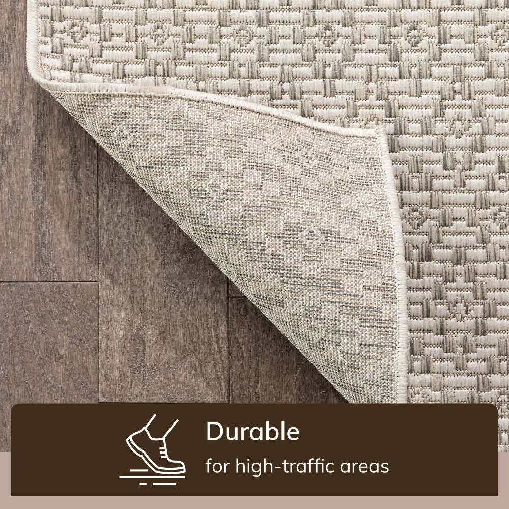 Well Woven Sienna Moroccan Trellis Pattern Grey Indoor Outdoor Rug Global 7 Well Woven Sienna Moroccan Trellis Pattern Grey Indoor Outdoor Rug Global