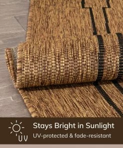 Well Woven Calisa Tribal Medallion Pattern Natural Indoor Outdoor Rug