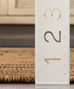 Well Woven Calisa Tribal Medallion Pattern Natural Indoor Outdoor Rug