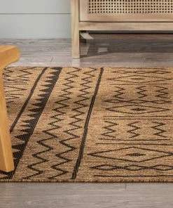 Well Woven Faye Tribal Diamond Pattern Natural Indoor Outdoor Rug Global