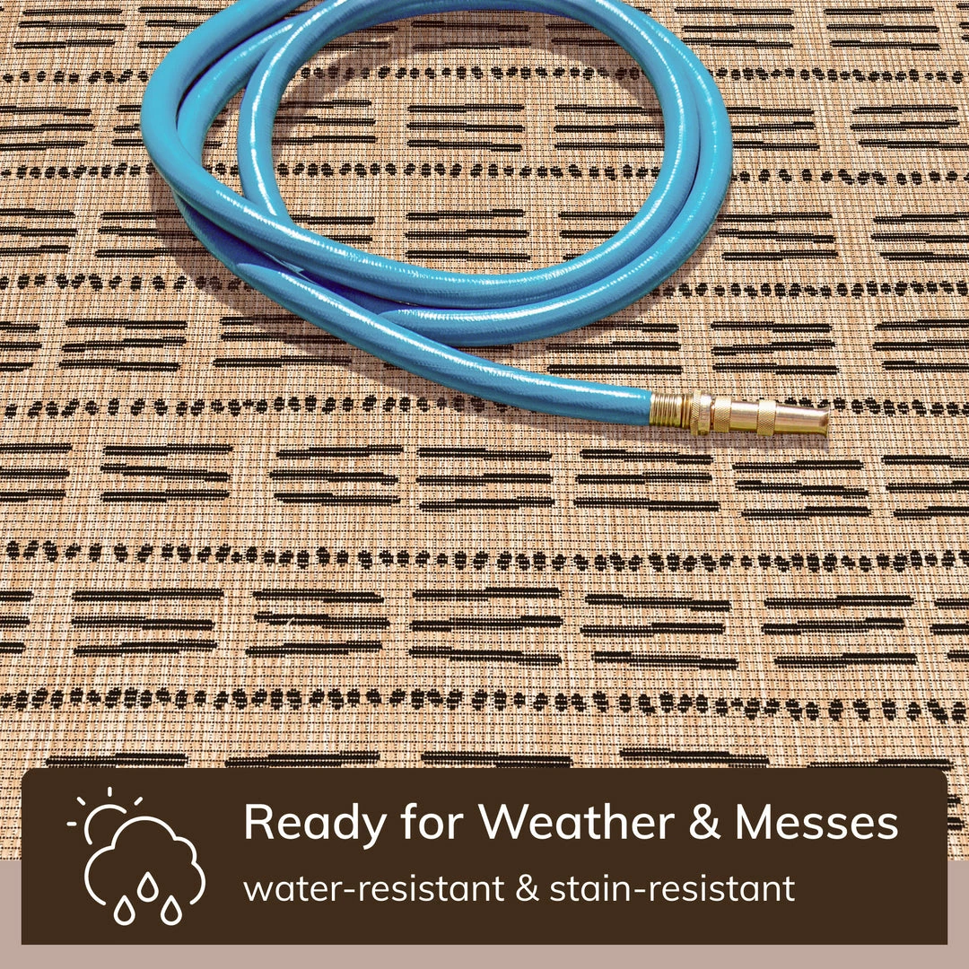 Well Woven Tahiti Contemporary Geometric Natural Indoor Outdoor Rug 3 Well Woven Tahiti Contemporary Geometric Natural Indoor Outdoor Rug