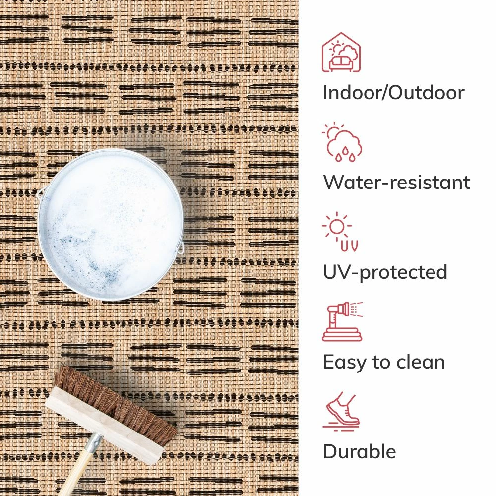 Well Woven Tahiti Contemporary Geometric Natural Indoor Outdoor Rug 6 Well Woven Tahiti Contemporary Geometric Natural Indoor Outdoor Rug