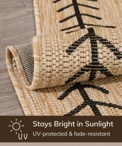 Well Woven Posie Tribal Moroccan Pattern Natural Indoor Outdoor Rug