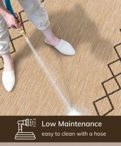 Well Woven Posie Tribal Moroccan Pattern Natural Indoor Outdoor Rug