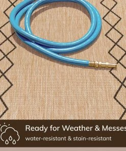 Well Woven Posie Tribal Moroccan Pattern Natural Indoor Outdoor Rug