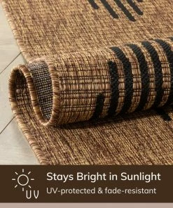 Well Woven Kai Moroccan Diamond Pattern Natural Indoor Outdoor Rug