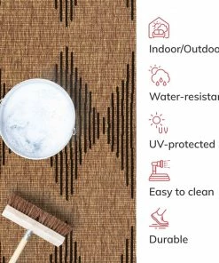 Well Woven Kai Moroccan Diamond Pattern Natural Indoor Outdoor Rug