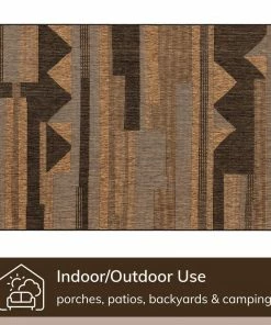 Well Woven Conan Tribal Geometric Abstract Grey Ivory Indoor Outdoor Rug Global