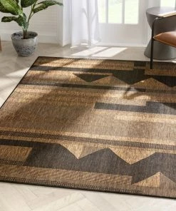 Well Woven Conan Tribal Geometric Abstract Grey Ivory Indoor Outdoor Rug Global