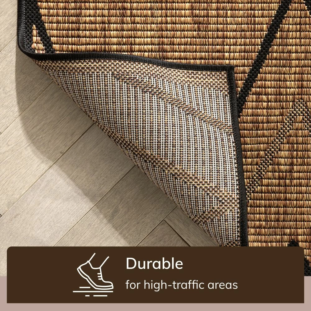 Well Woven Shea Moroccan Lattice Trellis Natural Indoor Outdoor Rug Global 7 Well Woven Shea Moroccan Lattice Trellis Natural Indoor Outdoor Rug Global