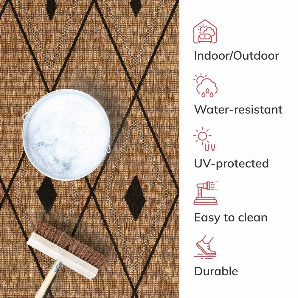 Well Woven Shea Moroccan Lattice Trellis Natural Indoor Outdoor Rug Global 6 Well Woven Shea Moroccan Lattice Trellis Natural Indoor Outdoor Rug Global