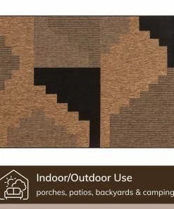 Well Woven Sable Tribal Southwestern Pattern Grey Indoor Outdoor Rug Global