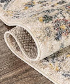 Well Woven Nantes Vintage Bohemian Persian Oriental Medallion Beige Blue Rug