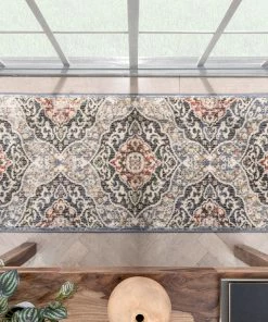 Well Woven Nantes Vintage Bohemian Persian Oriental Medallion Beige Blue Rug