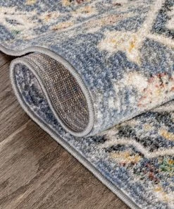 Well Woven Nantes Vintage Bohemian Persian Oriental Medallion Blue Rug Global