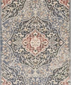 Well Woven Nantes Vintage Bohemian Persian Oriental Medallion Blue Rug Global