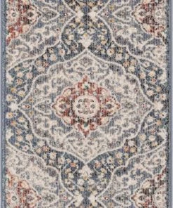 Well Woven Nantes Vintage Bohemian Persian Oriental Medallion Blue Rug Global