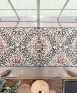 Well Woven Nantes Vintage Bohemian Persian Oriental Medallion Blue Rug Global