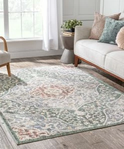 Well Woven Global Nantes Vintage Bohemian Persian Oriental Medallion Green Rug 21 Well Woven Global Nantes Vintage Bohemian Persian Oriental Medallion Green Rug