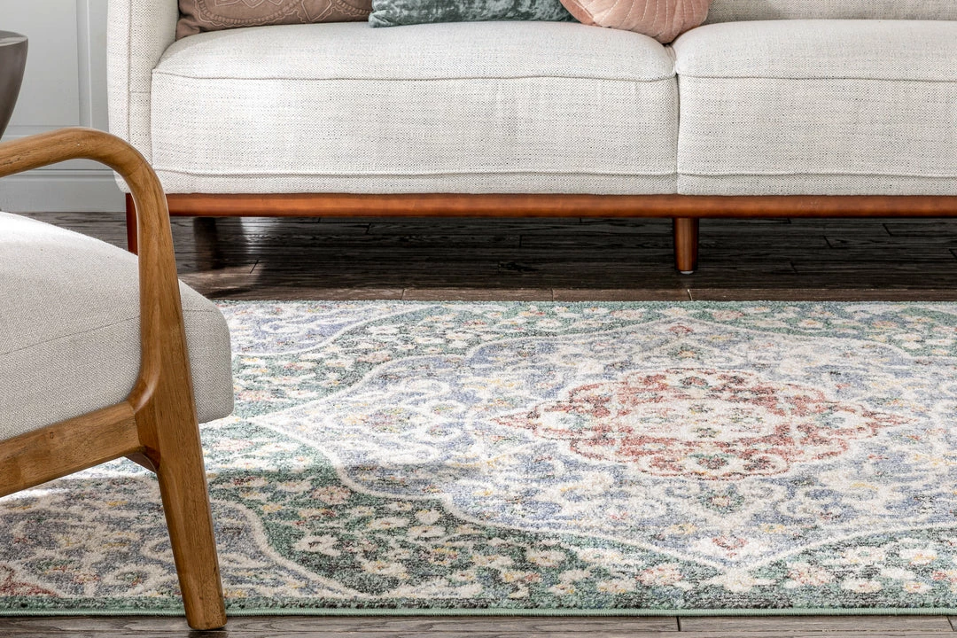 Well Woven Global Nantes Vintage Bohemian Persian Oriental Medallion Green Rug 10 Well Woven Global Nantes Vintage Bohemian Persian Oriental Medallion Green Rug