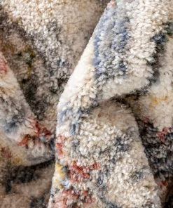 Well Woven Nantes Vintage Bohemian Persian Oriental Medallion Red Rust Blue Rug