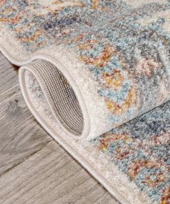 Well Woven Global Lyon Vintage Bohemian Medallion Oriental Botanical Ivory Blue Rug 17 Well Woven Global Lyon Vintage Bohemian Medallion Oriental Botanical Ivory Blue Rug