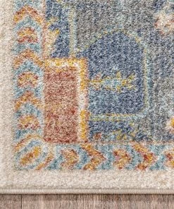 Well Woven Global Lyon Vintage Bohemian Medallion Oriental Botanical Ivory Blue Rug 16 Well Woven Global Lyon Vintage Bohemian Medallion Oriental Botanical Ivory Blue Rug