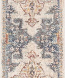 Well Woven Global Lyon Vintage Bohemian Medallion Oriental Botanical Ivory Blue Rug 18 Well Woven Global Lyon Vintage Bohemian Medallion Oriental Botanical Ivory Blue Rug