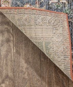 Well Woven Lyon Vintage Bohemian Medallion Oriental Botanical Red Rust Blue Rug Global