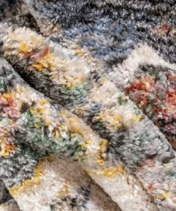 Well Woven Lyon Vintage Bohemian Medallion Oriental Botanical Red Rust Blue Rug Global