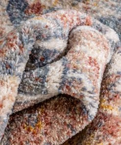 Well Woven Amiens Vintage Bohemian Medallion Oriental Botanical Blue Red Rust Rug