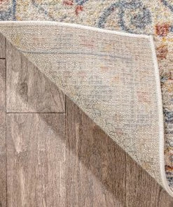 Well Woven Amiens Vintage Bohemian Medallion Oriental Botanical Red Rust Blue Rug Global