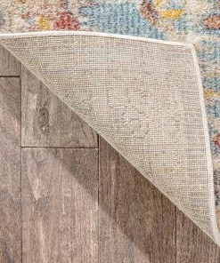 Well Woven Caen Vintage Bohemian Medallion Oriental Botanical Grey Red Rust Rug