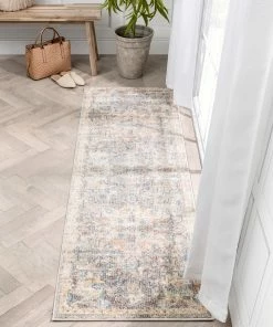 Well Woven Caen Vintage Bohemian Medallion Oriental Botanical Grey Red Rust Rug