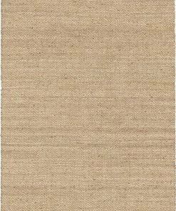 Well Woven Jute + Natural Jasmin Jute Chevron Natural Hand-Woven Chunky-Textured Rug