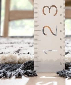 Well Woven Viho Tribal Geometric Stripes Ivory High-Low Textured Pile Rug Global