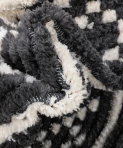 Well Woven Nokomis Tribal Diamond Lattice Pattern Grey High-Low Textured Pile Rug 14 Well Woven Nokomis Tribal Diamond Lattice Pattern Grey High-Low Textured Pile Rug