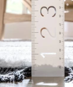 Well Woven Global Tiva Tribal Geometric Stripes Grey High-Low Textured Pile Rug