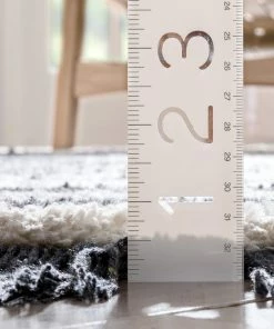 Well Woven Sakari Moroccan Diamond Medallion Pattern Grey High-Low Textured Pile Rug Global